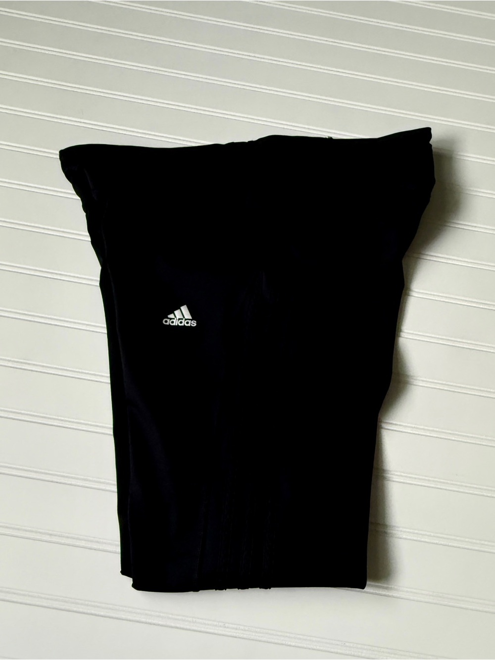 adidas Black Performance Shorts with White Logo